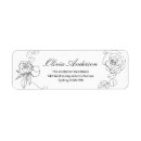 Search for black floral return address labels Flowers