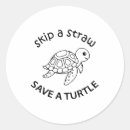 Search for straw stickers Save the turtles