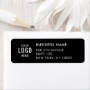 Search for company return address labels Minimalist