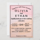 Search for artistic wedding invitations Pink