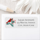 Search for winter bird return address labels Modern