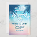 Search for hearts in the sand wedding invitations Summer