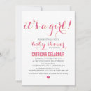 Search for typography baby girl shower invitations Script