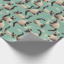 Search for siamese cat wrapping paper Cats