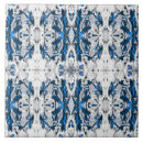Search for grey damask tiles Vintage