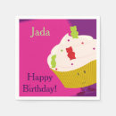 Search for pink cupcake napkins Kids birthday