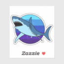 Search for great white shark stickers Diving
