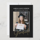 Search for ribbon graduation invitations Black and white