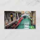 Search for canal business cards Gondola