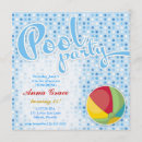 Search for beach ball invitations Blue