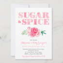 Search for sugar and spice baby shower invitations Watercolor