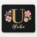 Search for ued mousepads Letter u