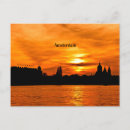 Search for city silhouette postcards Sunset