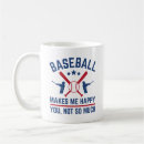 Search for baseball coffee mugs Funny
