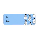 Search for snowmen return address labels Blue