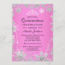 Search for snowflake quinceanera invitations Pink
