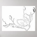 Search for botanical line art posters Floral line drawing