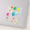 Search for happy easter greeting stickers Bunny