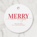 Search for christmas favour tags Merry and bright