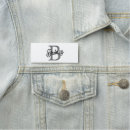 Search for modern name tags Black