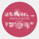 Search for sea shells wedding stickers Elegant