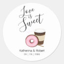 Search for coffee wedding stickers Minimalist
