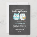 Search for bride and groom shower invitations Owl