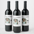 Search for graduation wine labels Black and white