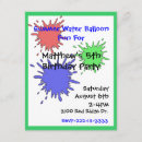 Search for splat invitations Colourful