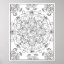 Search for adult colouring posters Black and white