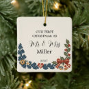 Search for bell christmas tree decorations Mr and mrs
