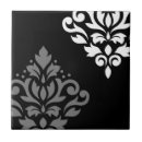 Search for black and white damask tiles Baroque