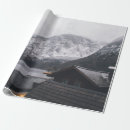Search for snow covered gift wrap Mountain