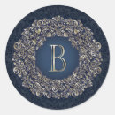 Search for fancy monogram stickers Gold