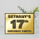 Search for seventeen birthday invitations 17 years old