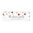 Search for confetti polka dot return address labels Trendy