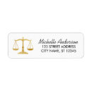 Search for law firm return address labels Scales of justice
