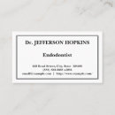 Search for endodontist business cards Orthodontist