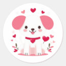 Search for puppies stickers Red