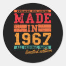 Search for made in 1967 stickers Retro