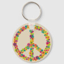 Search for peace sign key rings Hippy