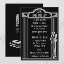 Search for silver art deco invitations Black and silver