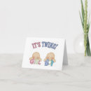 Search for twin boys congratulations cards Pink