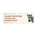 Search for red zebra return address labels Wild