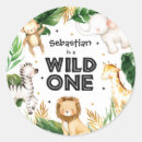 Search for wild animal print stickers Safari birthday