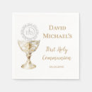 Search for first communion napkins Eucharist