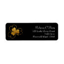 Search for shamrock return address labels Bridal shower