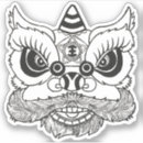 Search for lion dance stickers Chinese
