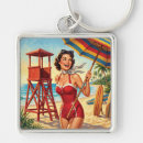 Search for vintage swimsuit key rings Beach