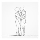 Search for abstract couple art Kiss
